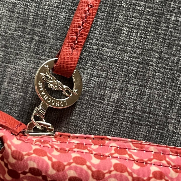 Longchamp Red Patterned Tote - Picture 5 of 9